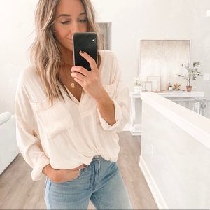 Silk Blush Blouse